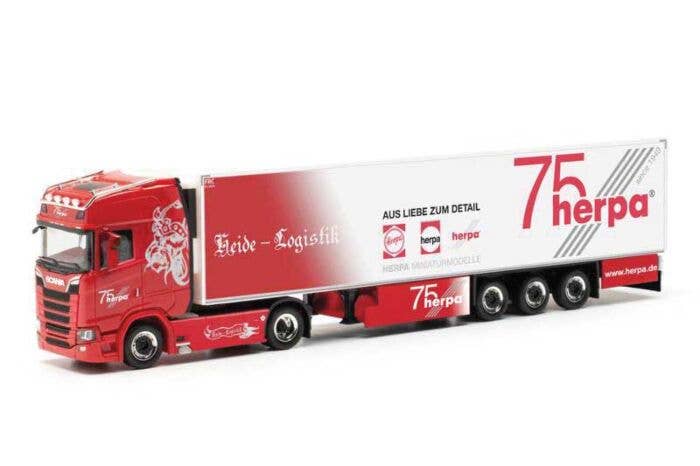 Herpa - Scania CS20 HD Tractor with Reefer Trailer - Assembled