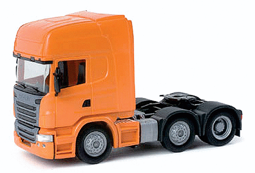 Herpa Scania R '04 TL Kühlkoffer-Sattelzug Domig, 1:87 (Gebraucht) in