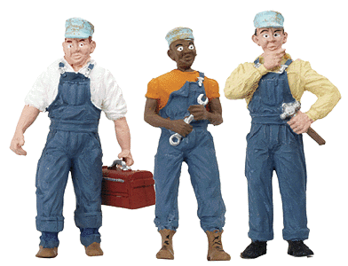 Woodland Scenics - Set Di Figure HO Scale - Auto Meccanici - Diorami E Modellismo Ferroviario