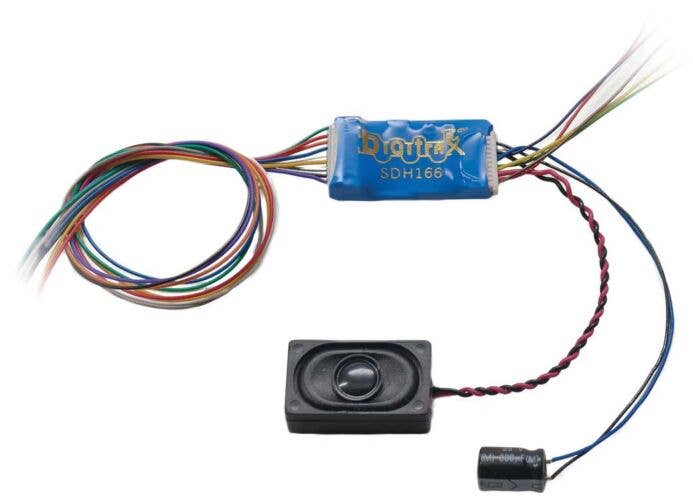 Digitrax SDH166D Series 6 Sound & Control Decoder 6 FX3 Functions, 8Bit Sound, Wired 245
