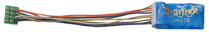 Digitrax - Series 6 Economy Control Decoder - 8-Pin Plug Long Harness ...