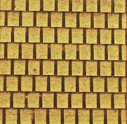 Shake Shingle Roof Sheet -- Medium for HO Scale: 3-3/4 x 12"  9.5 x 30.5cm