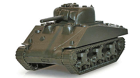 Herpa - Sherman Medium Tank - Roco Mini-Tanks - WWII US & Allies
