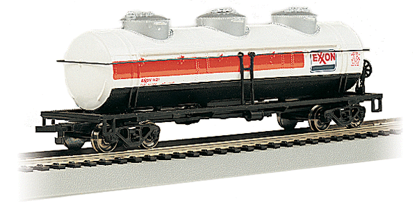 Bachmann - Silver Series 40' 3-Dome Tank Car - Exxon - 160-70188