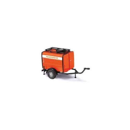 Busch - Small Utility Box Trailer - Assembled - Fire Department (red ...