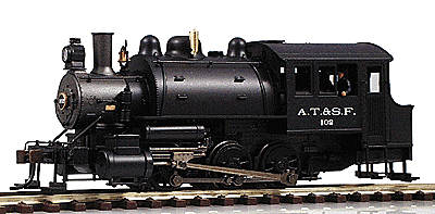 Bachmann - Steam Powered 0-6-0T Saddle Tank Switcher - Santa Fe