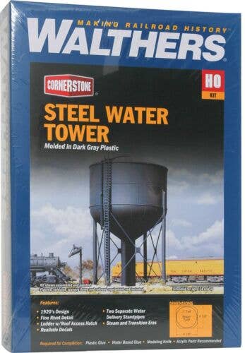 CornerStone 933-3550 - Municipal Water Tower - HO Scale Kit