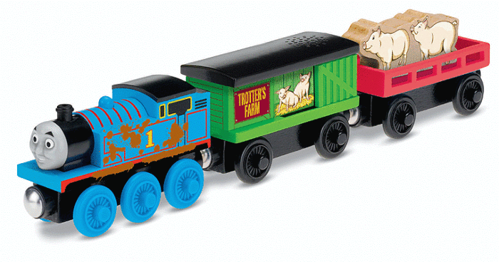 Fisher-Pri Thomas' Pig Pick-up Thomas Friends(TM) Wooden