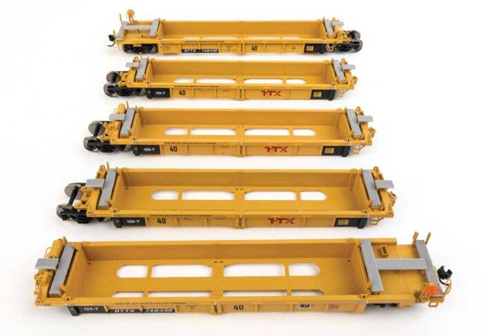 Walthers - Thrall 5-Unit Rebuilt 40' Well Car - Ready to Run - TTX