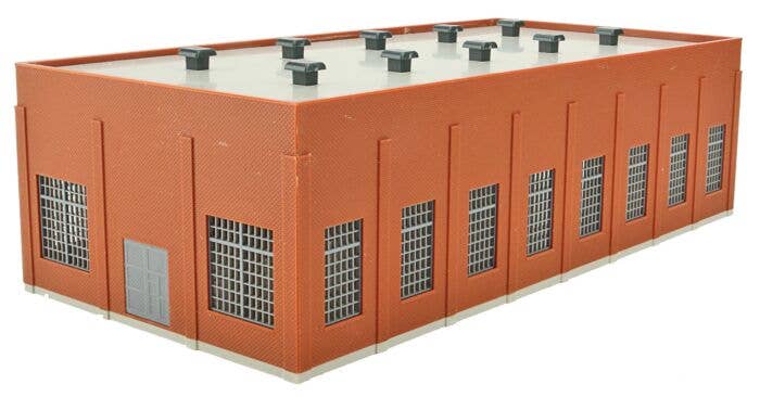 Walthers Two-Stall 130' Brick Diesel House Kit 10-3/4 x 6-3 - Main Image