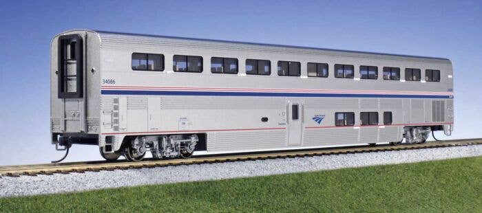 Kato - Viewliner Baggage & 5 Superliner Car Bookcase Set - Amtrak