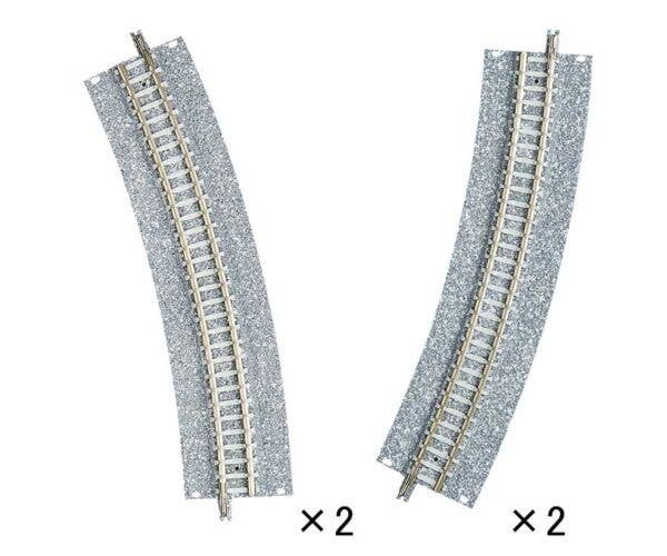 TomyTec - Wide-Roadbed Easement/Approach Curve Track CR(L