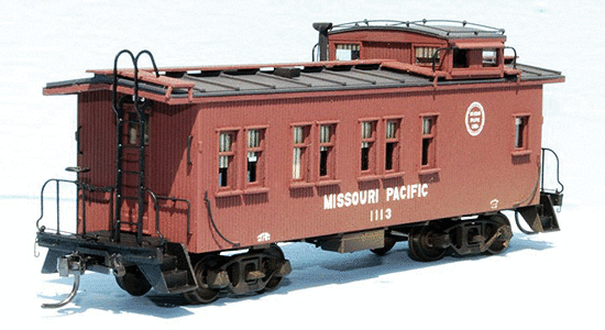 AMD - Wood Caboose - Kit (Laser-Cut Wood) - Missouri Pacific