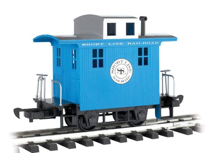 Bachmann Wood Cupola Caboose Ready to Run Li'l Big Haulers Short Line Railroad (blue