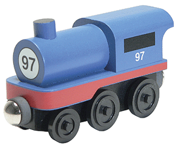 Whittle Wooden Toy Train: 2-4-0 Steam Engine Blue 802-100002