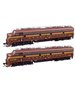 EMD E8 A-A - Standard DC -- Pennsylvania Railroad #5798A, 5715 (Class EP-22; Tuscan, Five-Stripe)