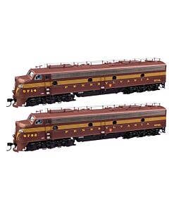 EMD E8 A-A with LokSound 5 Sound & DCC -- Pennsylvania Railroad #5714A, 5792A (Class EP-22; Tuscan, Five-Stripe)
