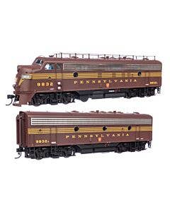 EMD FP7 & F7B Standard DC -- Pennsylvania Railroad EFP-15 #9832A, EH-15 #9832B (Tuscan, 5-Stripe)