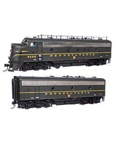 EMD FP7 & F7B Standard DC -- Pennsylvania Railroad EFP-15 #9858A, EH-15 #9858B (Brunswick Green, Keystone