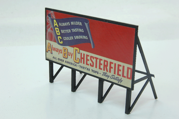 JL Innov - 1940s Tobacco Custom Billboard - Assembled
