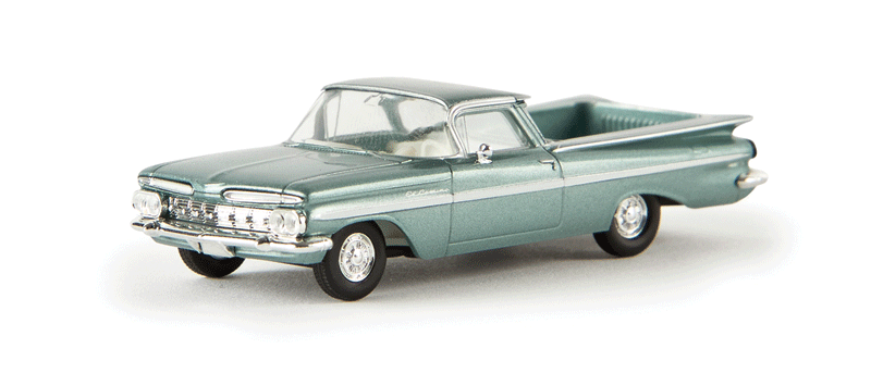 ミニカー 1959 Chevy El Camino Brekina - 1959 Chevrolet El Camino - Assembled - Metallic