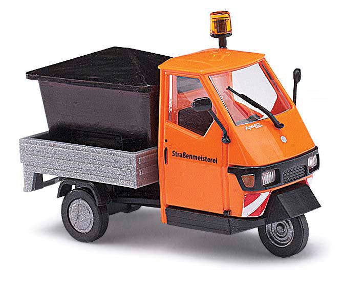 Busch 2006 Piaggio Ape 50 3-Wheel Pickup Truck w/Bin Load