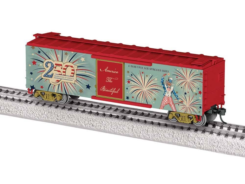 Lionel - 40' Steel Flat-End Boxcar with Sound - Ready-to-Run