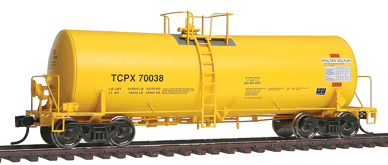 Walthers - 40' Trinity 14,000-Gallon Molten Sulfur Tank Car