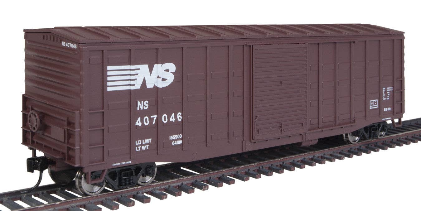 Walthers - 50' Waffle Side Boxcar - Ready To Run - Norfolk