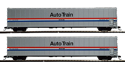 Walthers - 75' Auto Carrier - Ready-to-Run 2-Pack - Amtrak(R