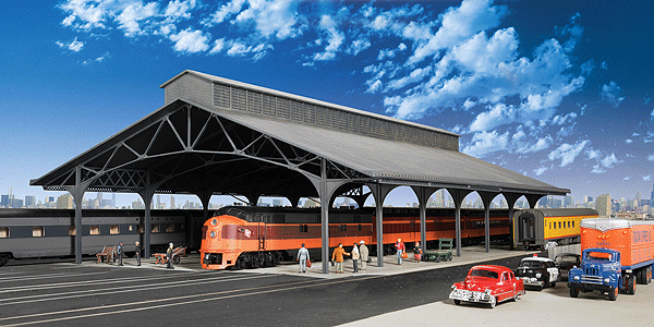 Cornerstone Series(R) Hiawatha Accessory Structures -- Train Shed - Kit 22-3/8 x 11-9/16 x 6-1/4"  56.8 x 29.3 x 15.8cm