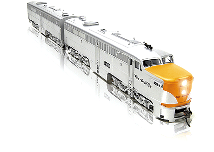 ALCO社 PA-1&PB-2 旅客用大型ディーゼル機関車 2両セット PCM - Diesel Alco PA-2 Powered w/LokSound - Denver & Rio Grande