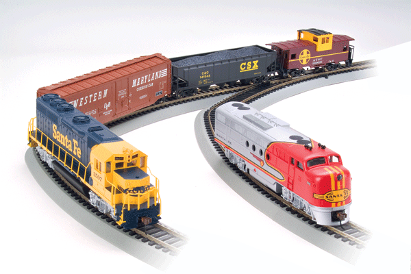 Bachmann - Digital Commander Train Set - E-Z Command(R) - Santa Fe