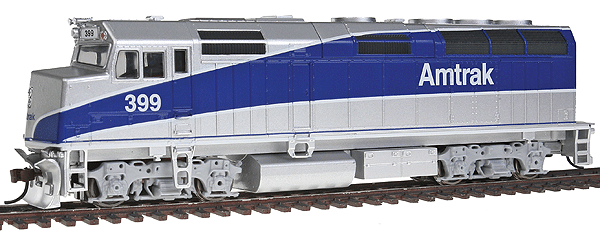 Walthers - EMD F40PH - Standard DC - Amtrak (Phase V; silver, blue