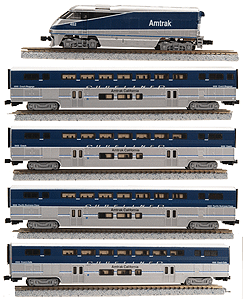 American Z - F59PHI & 4 Bilevel Passenger Cars Train-Only Set