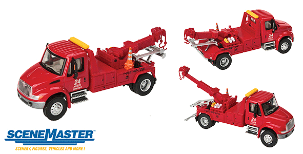 Ixo 1:43 International Transtar 4300 SZM 1980 jaune / décor TR217.22 modèle voiture TR217.22 4895102345380