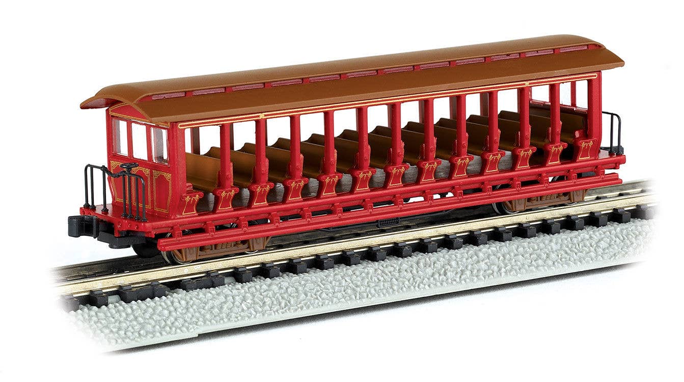 Bachmann - Jackson Sharp Open-Sided Excursion Car - Ready to Run