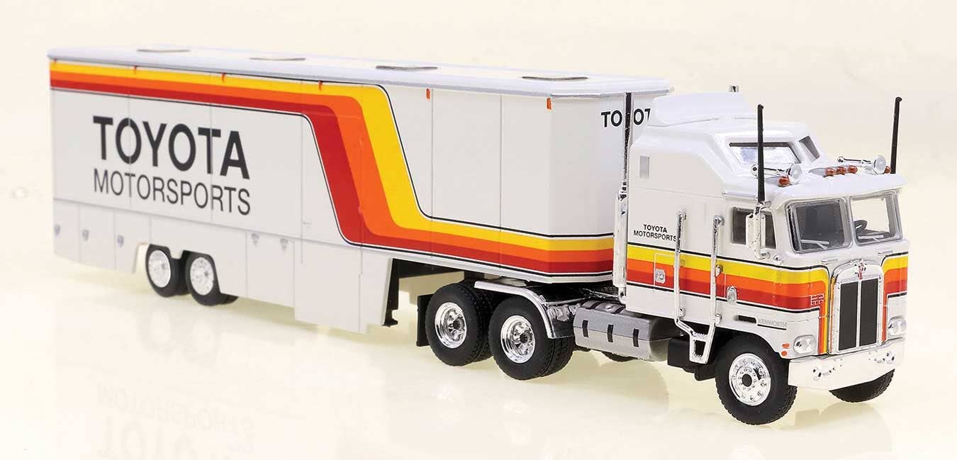 Brekina - Kenworth K100 Tractor w/Racing Trailer - Assembled