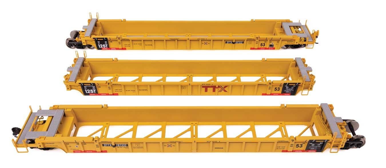 Walthers - NSC Articulated 3-Unit 53' Well Car - Ready-to-Run