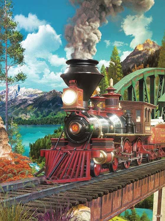 Train Enthusiast Vendors - Number 56 Jigsaw Puzzle - 500 Pieces