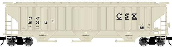 Atlas O - Pullman-Standard PS-4750 Covered Hopper - 3-Rail - Ready to Run - Trainman(R) - CSX Transportation (tan, black) - 151-2001608