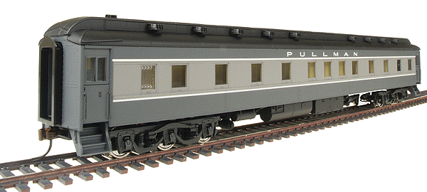 Pullman Heavyweight 6-3 Sleeper Ready to Run -- Pullman (2-Tone Gray)