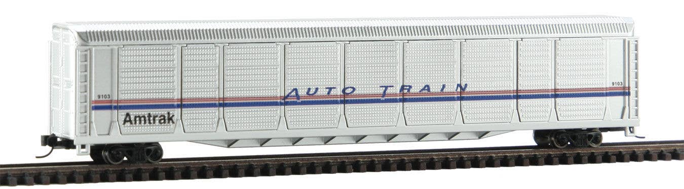 Con-Cor - Tri-Level Auto Rack - Ready to Run - Amtrak #9103 (Phase