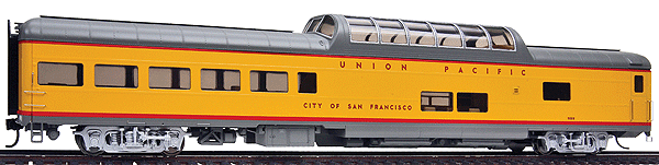 Union Pacific(R) Heritage Fleet Streamlined Cars Ready to Run -- ACF Dome Lounge "City of San Francisco" #9009