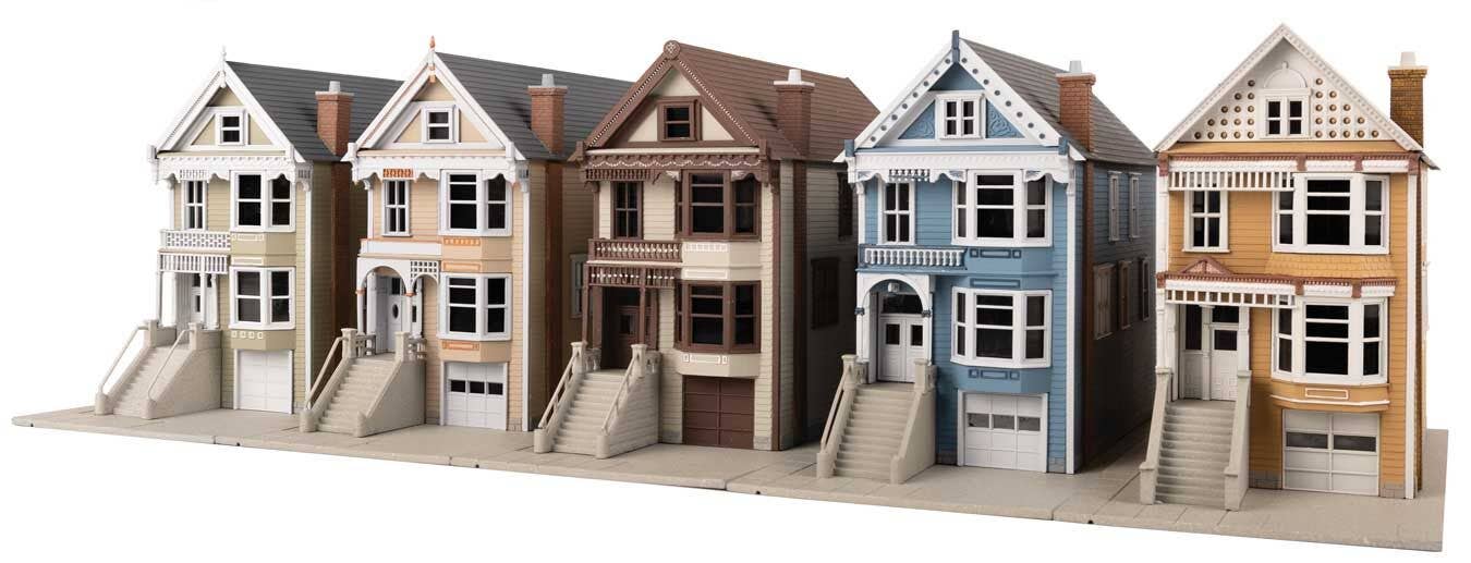 Walthers - Victorian House 5-Kit Set - One Each: Kavanaugh, Queen