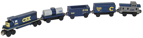 Whittle Wooden Toy Train: Train Set CSX 802-509122