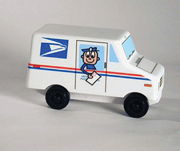 Whittle - Wooden Toy Train Vehicles - United States Postal Service