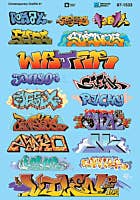Set 15 Decalcomanie Graffiti Per Modellismo Ferroviario – Scala HO – Fusion Scale Graphics