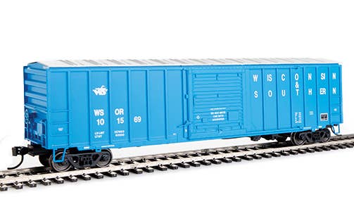 Wisconsin & Southern Blue and White 50' Boxcar