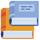 Activity Leader's Guide icon - art image of two notebooks